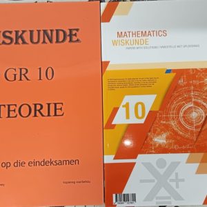 Graad 10(Afr) – Wiskunde Eksamenhulp en Toerieboek Pakket