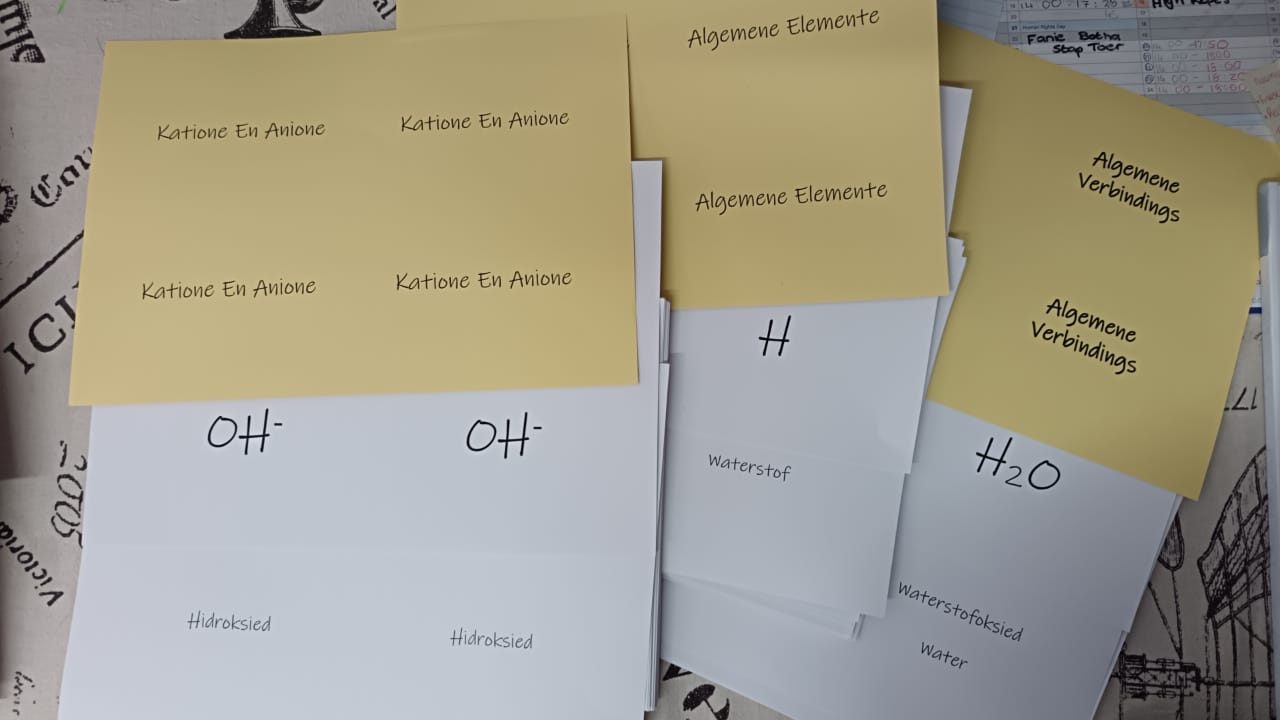 Algemene Verbindings, Algemene Elemente en Katione en Ione